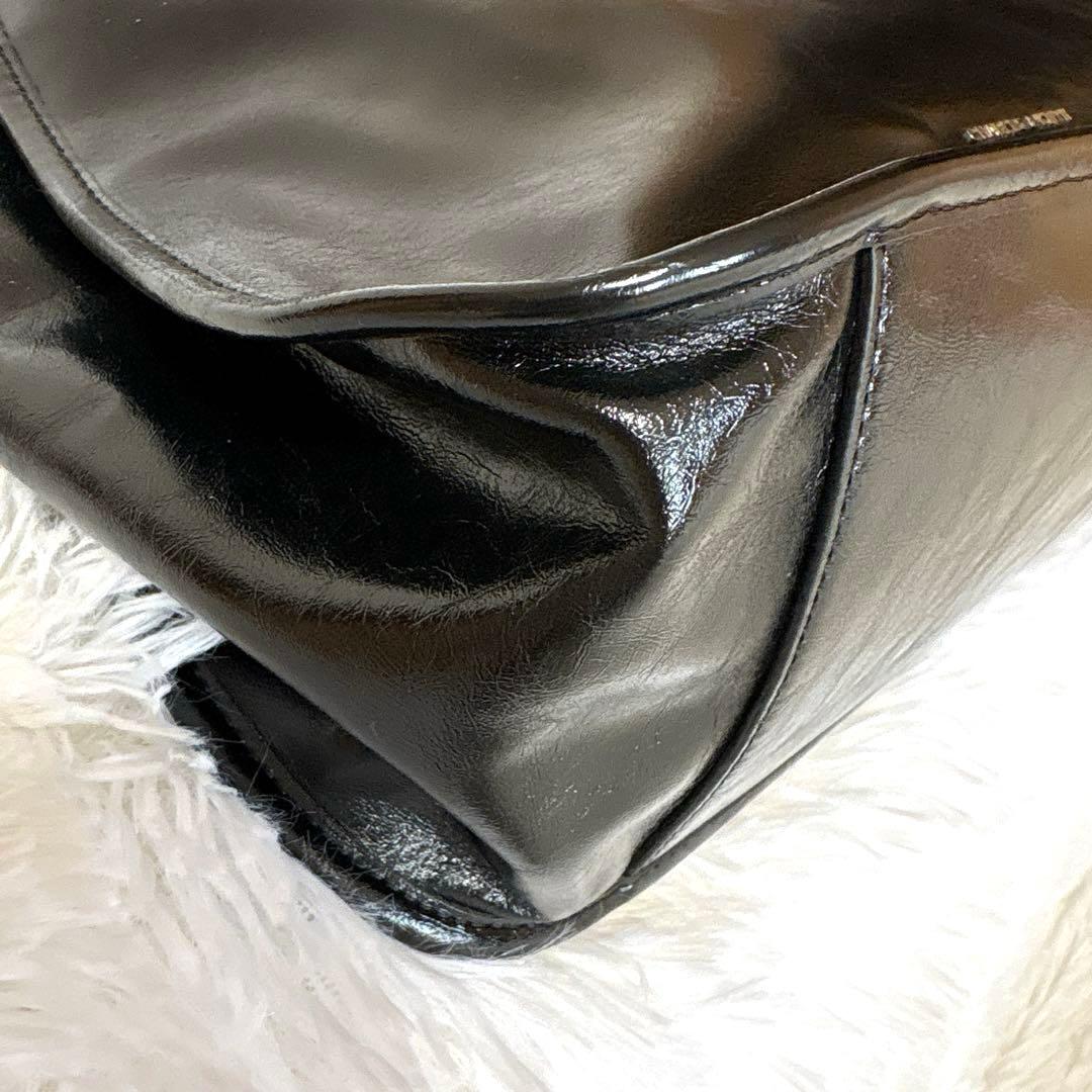 【美品】Siannaシアンナ クリンクルエフェクトスローチートートバッグ