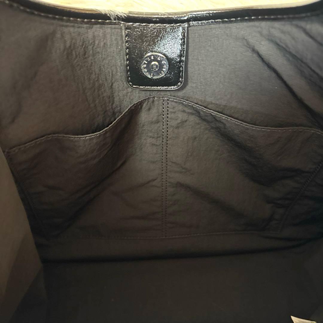 【美品】Siannaシアンナ クリンクルエフェクトスローチートートバッグ