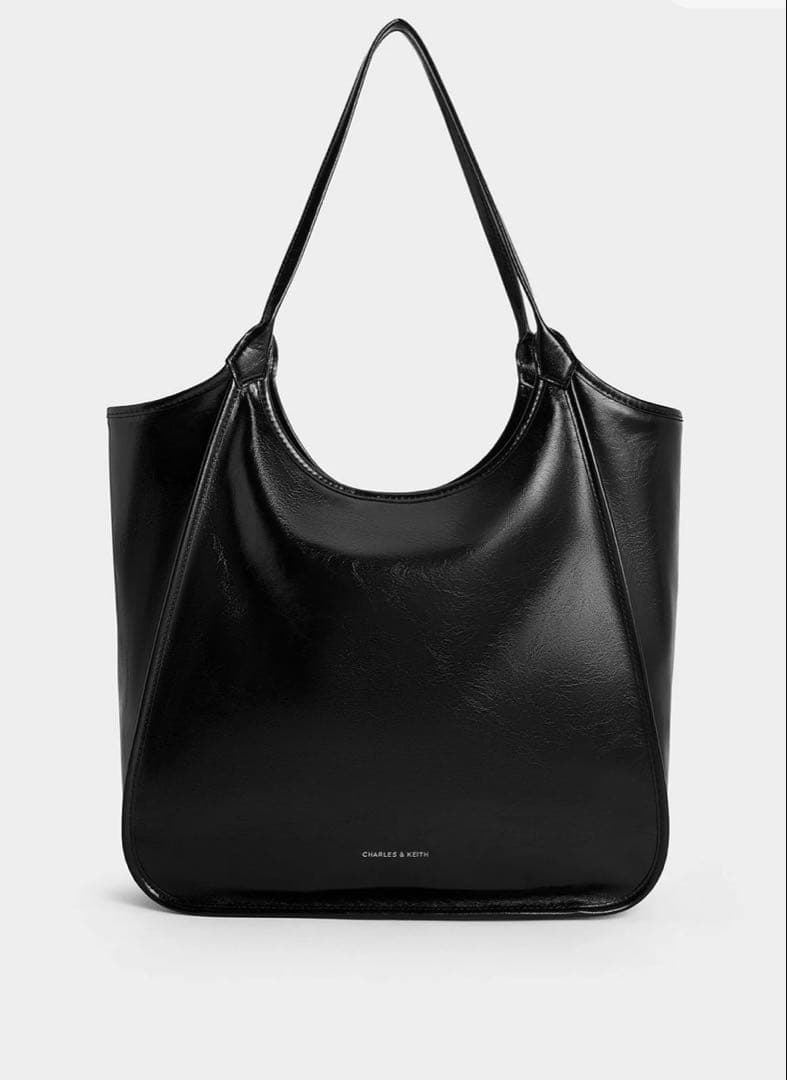 【美品】Siannaシアンナ クリンクルエフェクトスローチートートバッグ