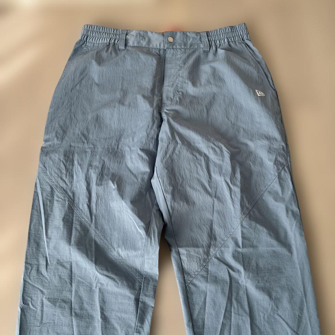 ★美品★ニューエラ ゴルフ レインウェア セットアップ 上下 ライトブルーXXL