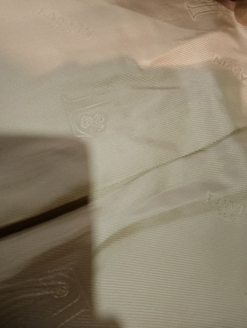 高級ウール100%　LANVIN ダブルジャケット　銀ボタンエンブレム付　送料込