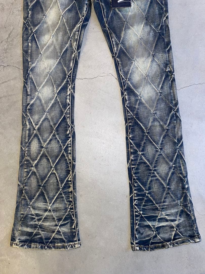 VALABASAS バラバサス ダイヤモンドキルティングデニム 30