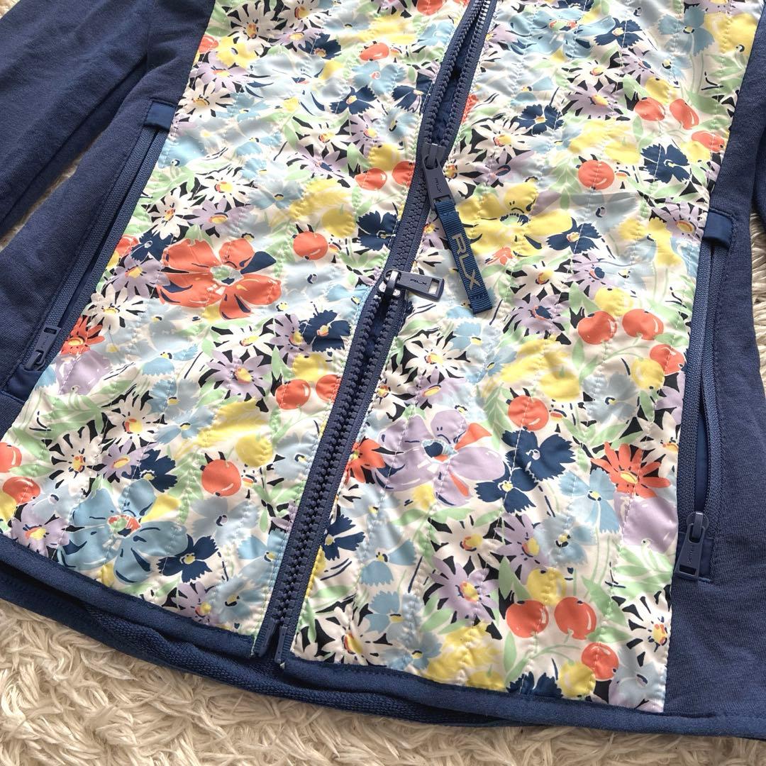 【現行/銀タグ】RLX フラワージャケット ゴルフ 近年モデル ダブルジップ