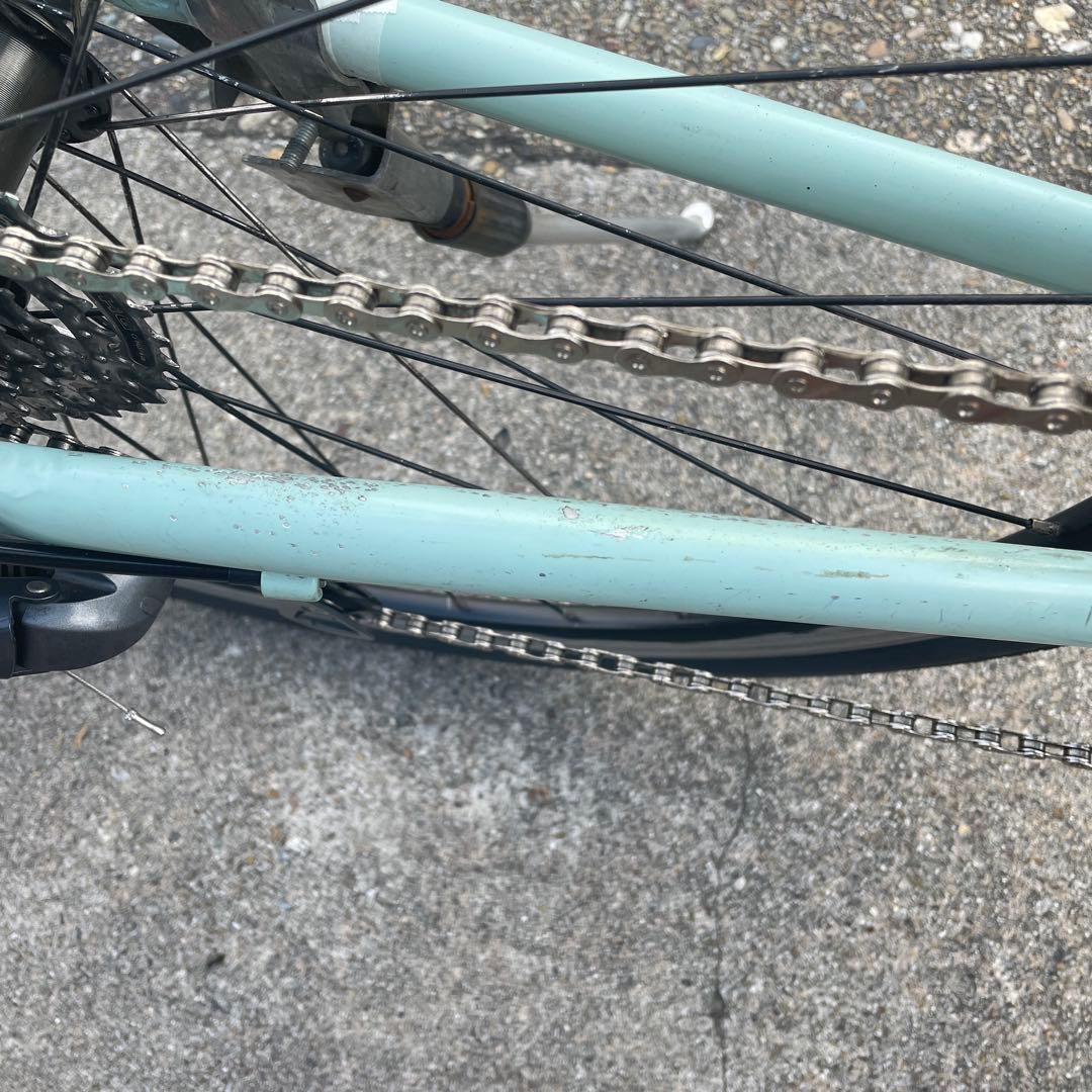 クロスバイク　8速フロントシングル