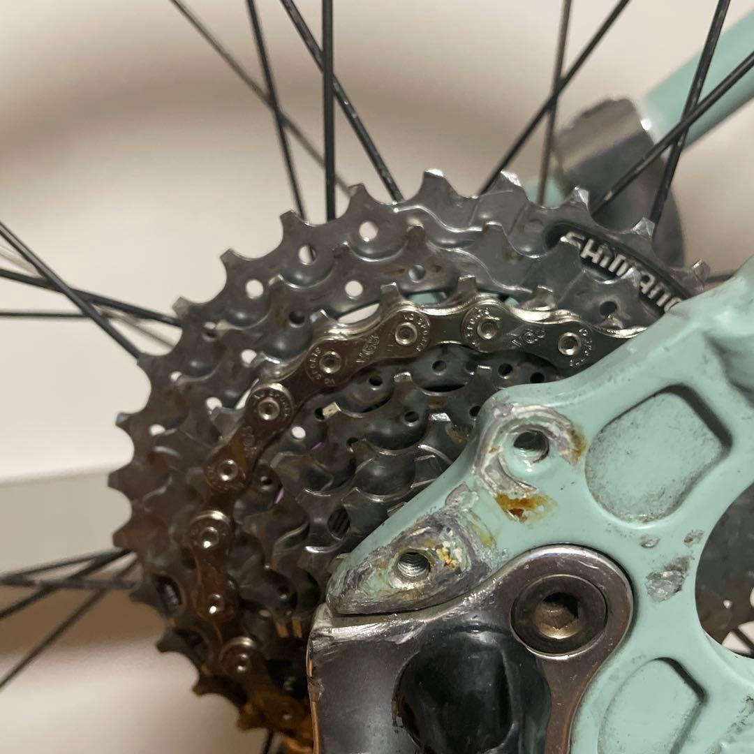 クロスバイク　8速フロントシングル