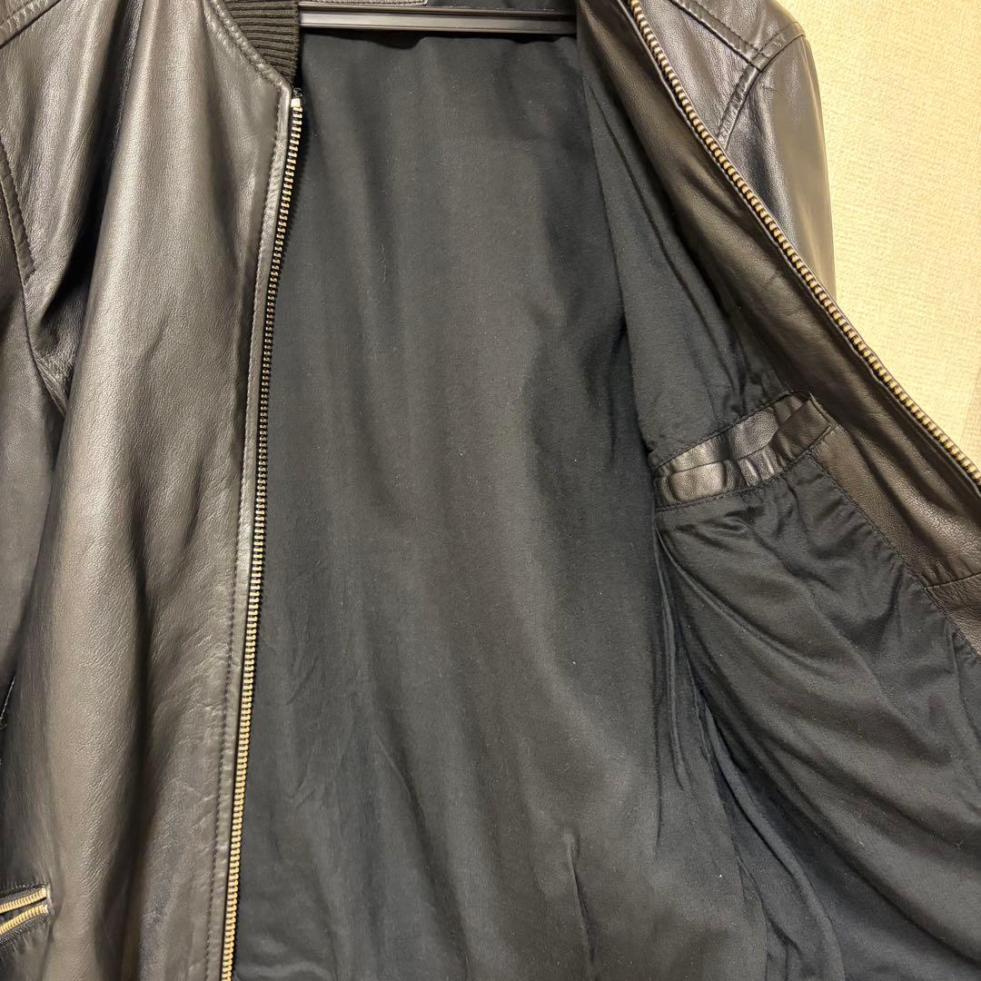 ALLSAINTS UTILITY LTHR BOMBER牛革（Black）