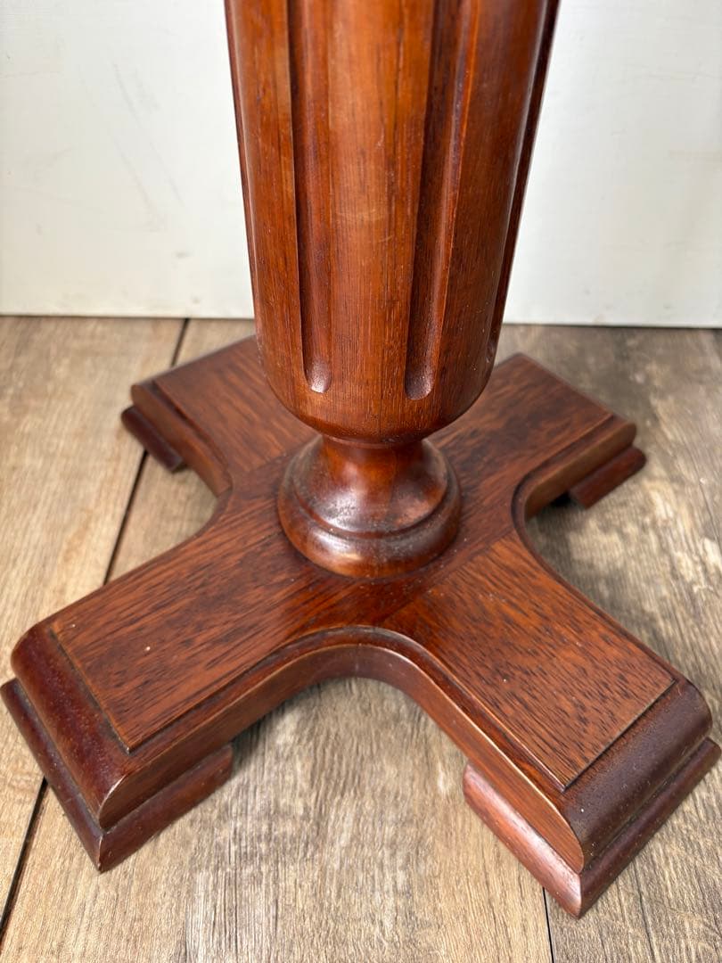 八画　花台　サイドテーブル　木製