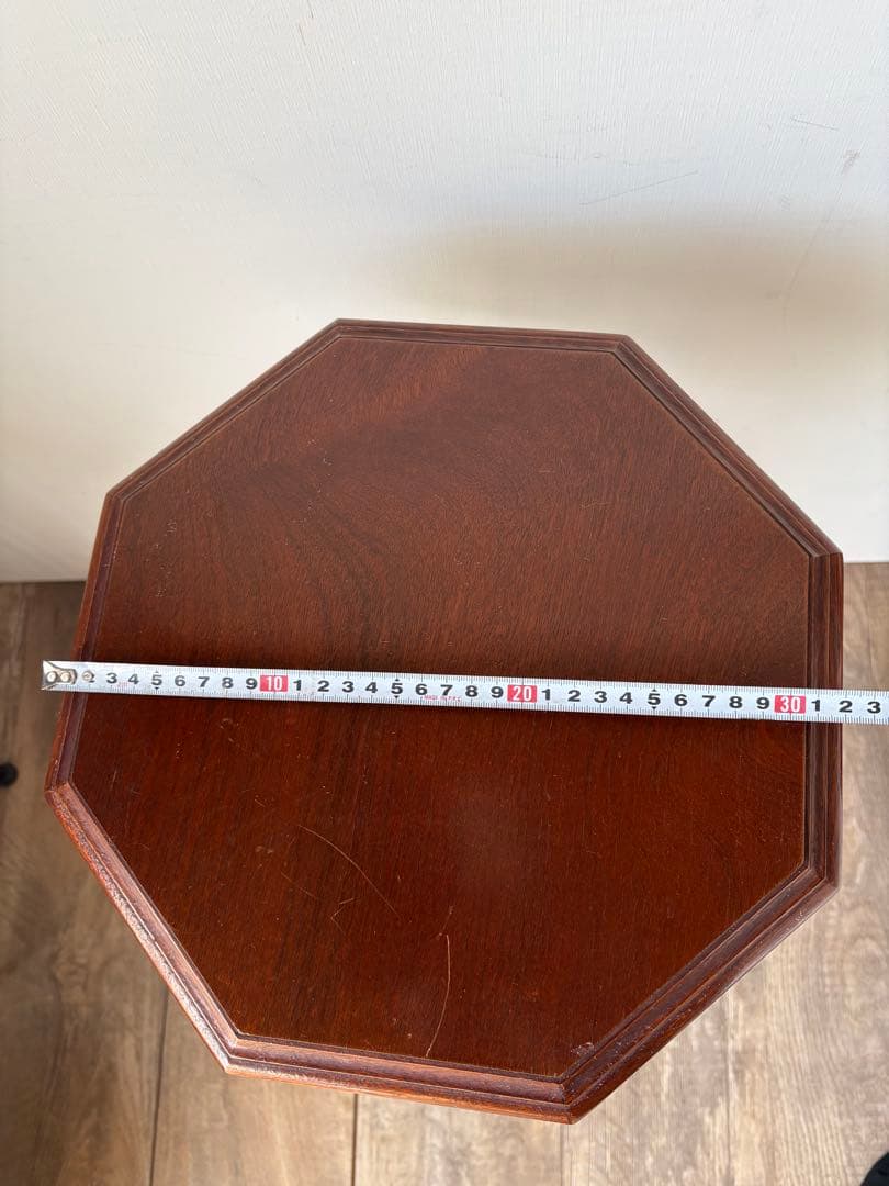 八画　花台　サイドテーブル　木製