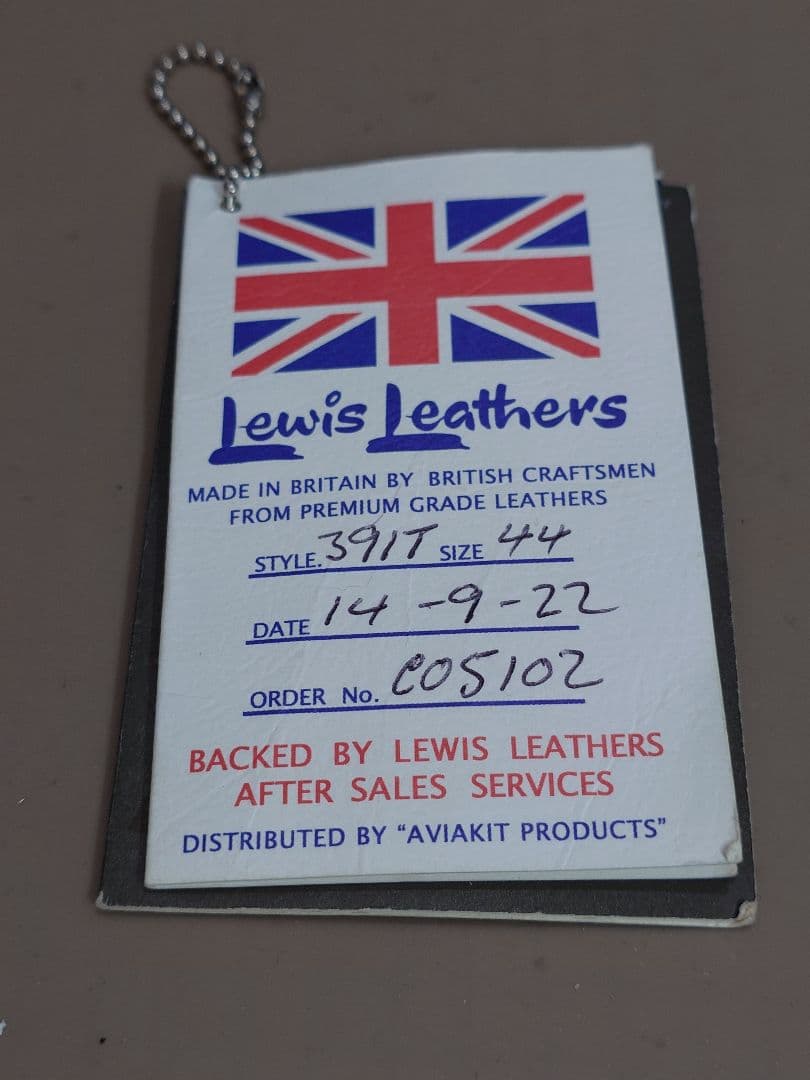 ルイスレザー ライトニング 44 タイトフィット