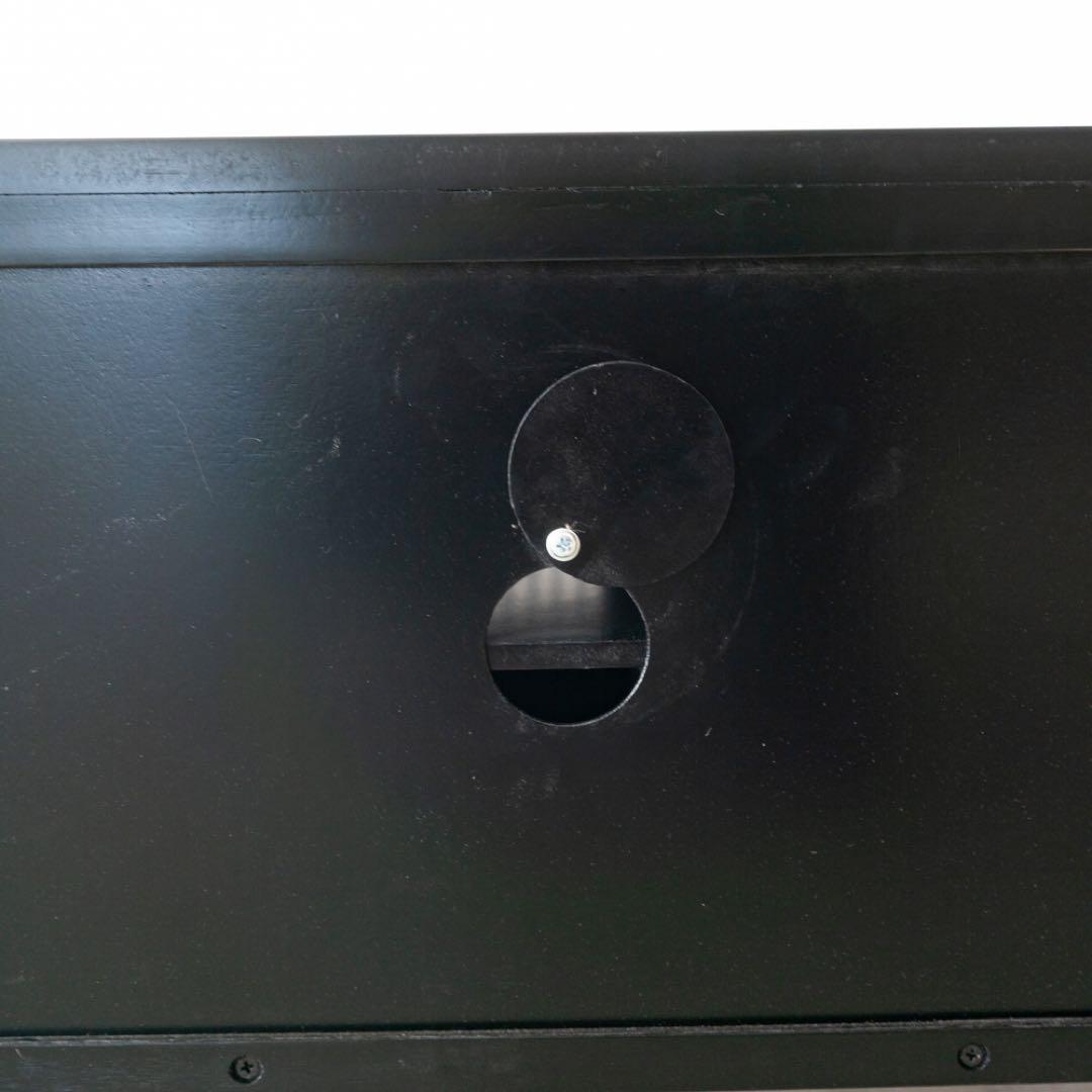 テレビボード　ブラック　ラタン　150