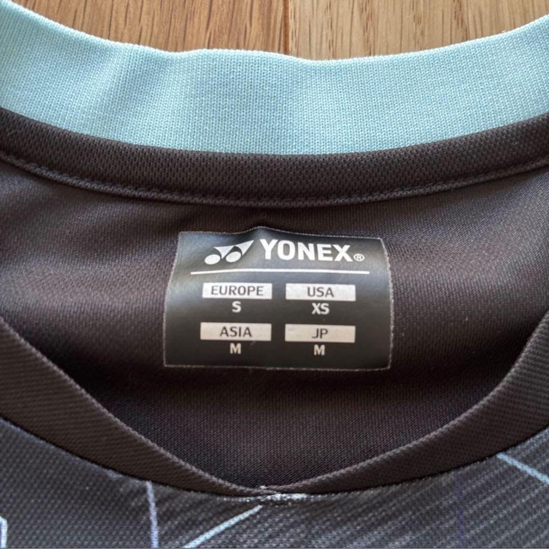 ヨネックス　バドミントン　ユニフォーム　ウェア　黒　ブラック　ゲームシャツ