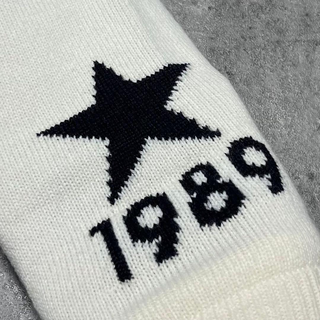 パーリーゲイツ　星　スター　ホワイト　裏地付き　ニット　セーター　0サイズ