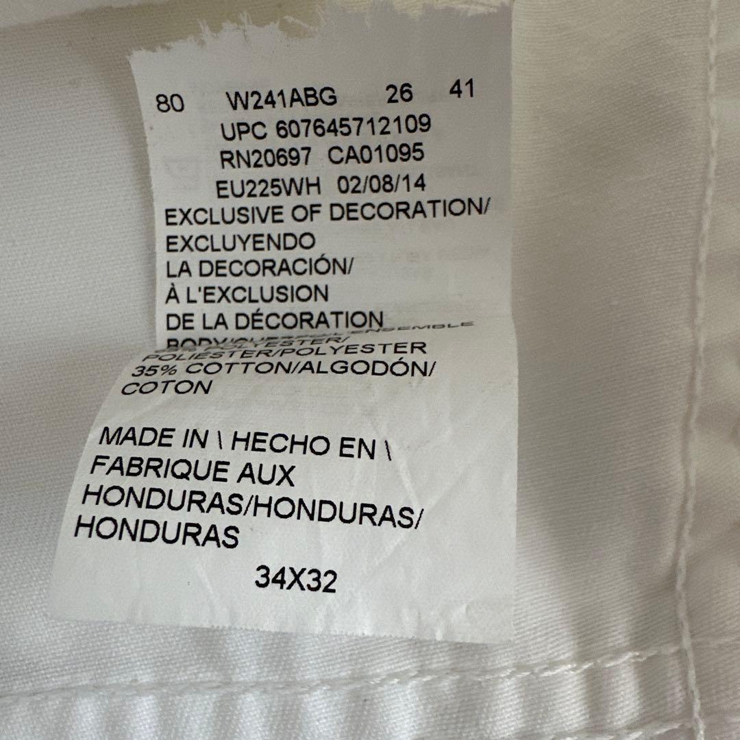 Dickies ホワイト ペインターパンツ　ワークパンツ サイズ34×32