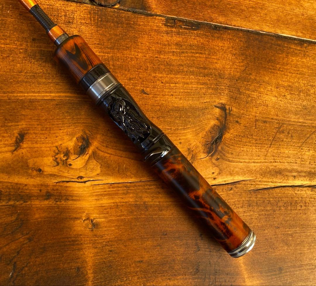 トラウトロッド　4ft9inch ウッドグリップ　ベイトテレスコロッド　渓流釣り