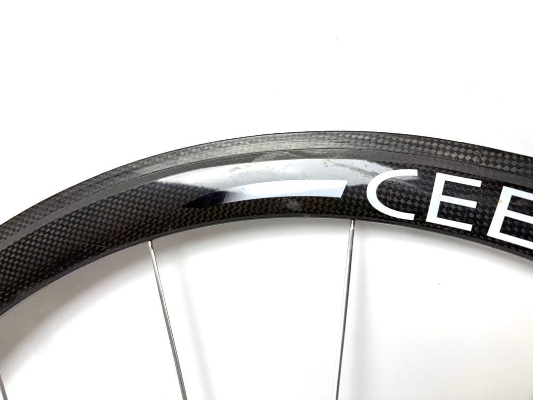 超軽量440g希少！CEEPO RACING カーボンフロントホイール★650c