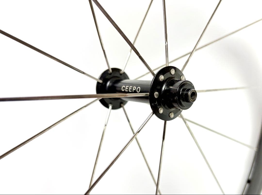 超軽量440g希少！CEEPO RACING カーボンフロントホイール★650c