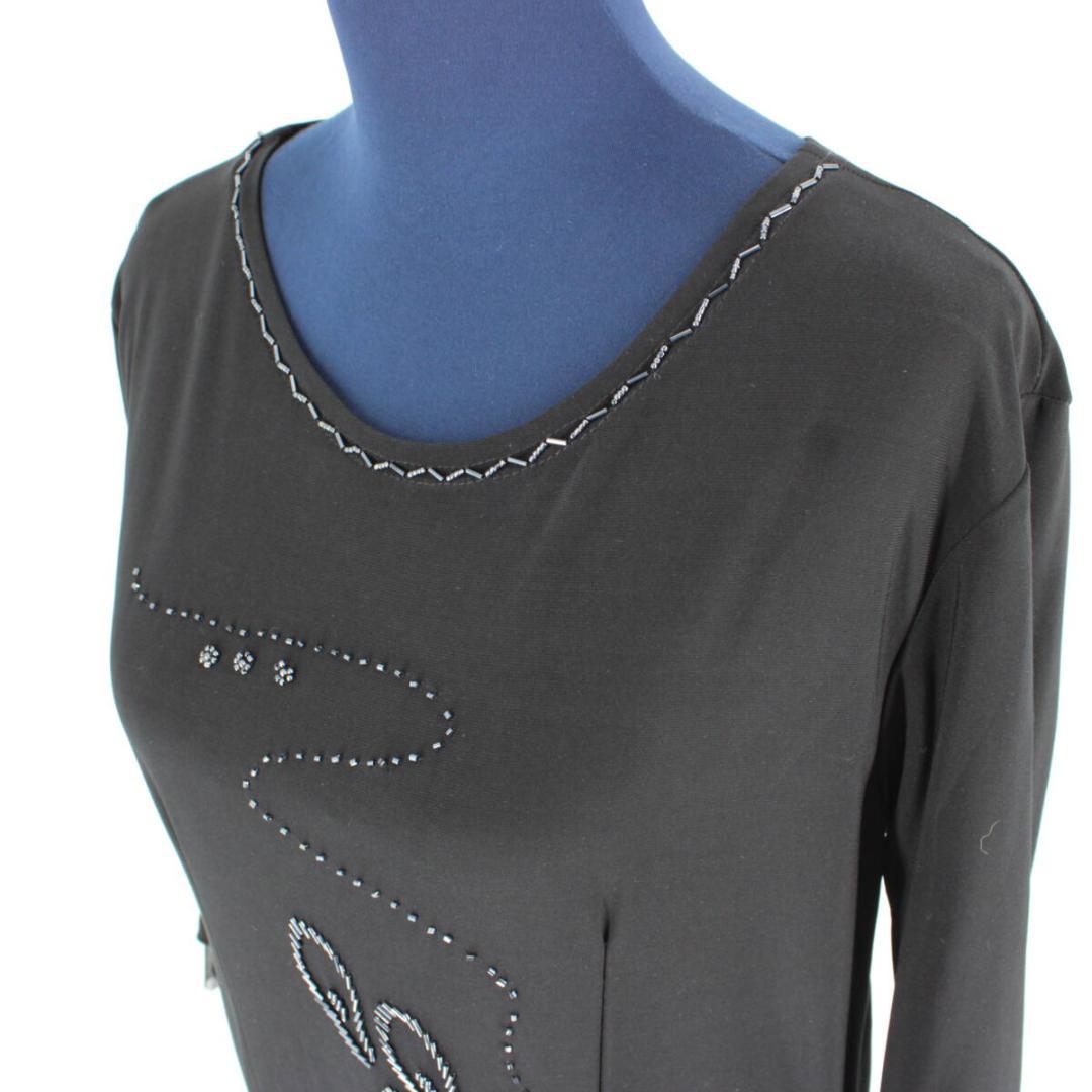 【美品 社交ダンス衣装】ワンピース ドレス 黒 ブラック Mサイズ Lサイズ