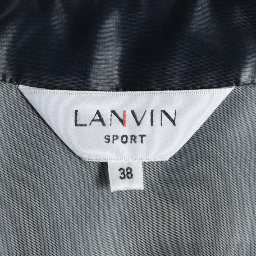 美品 ランバンスポール ゴルフ 中綿ワンピース ベスト 保温 ベルト付 38