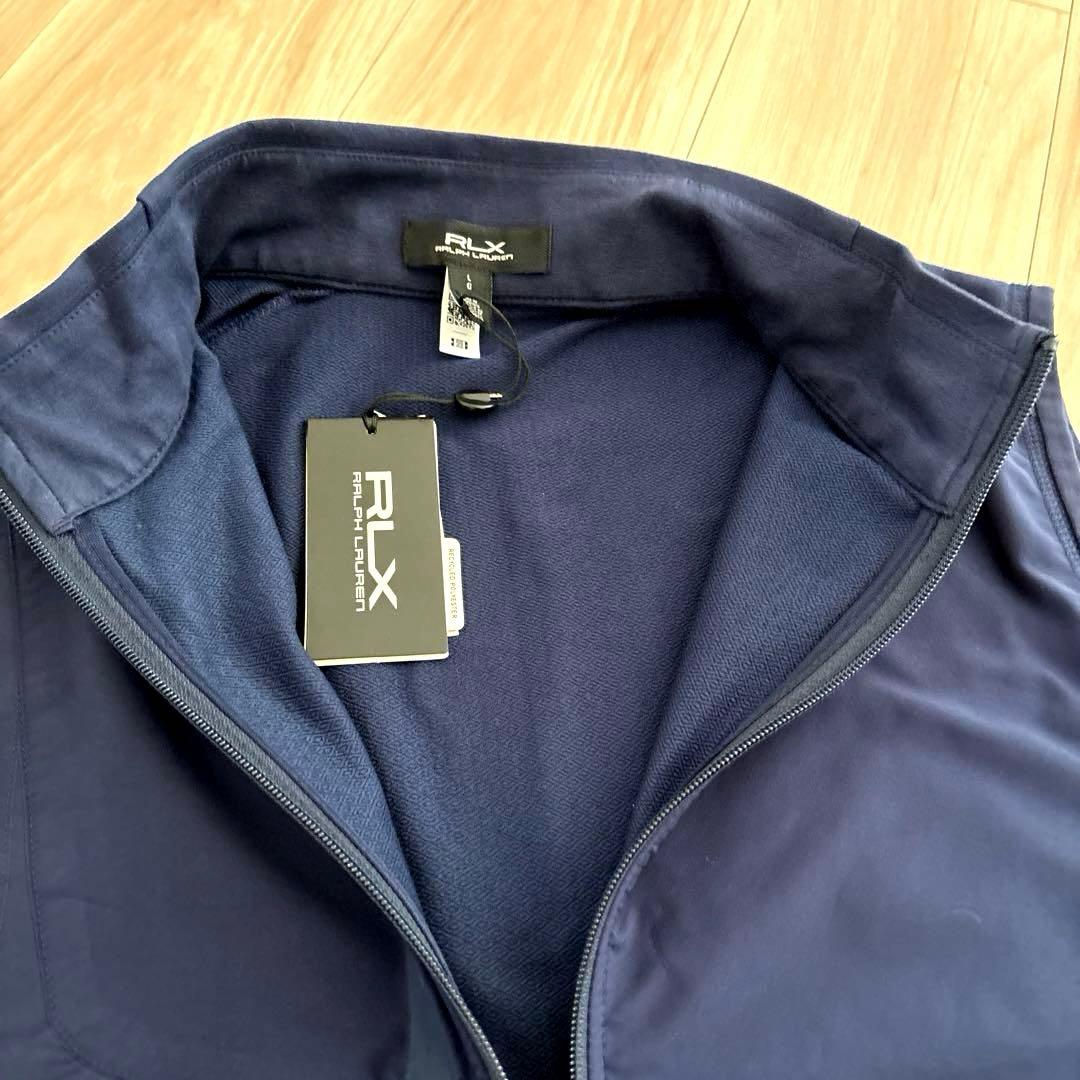 【新品】RLX ラルフローレン ゴルフ フルジップベスト L ネイビー