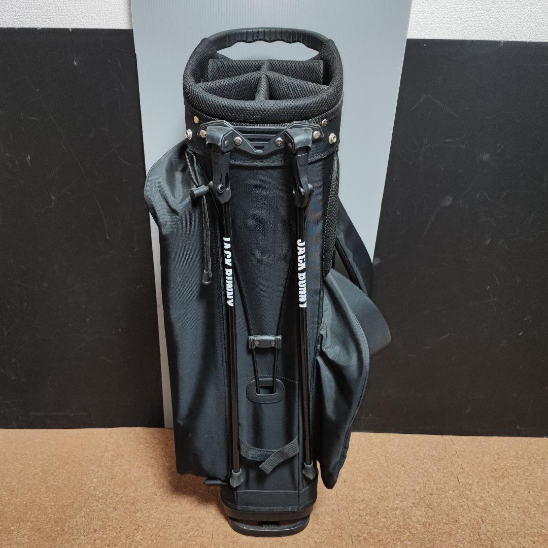 美品 ジャックバニー スタンド式キャディバッグ 黒 ブラック うさぎ