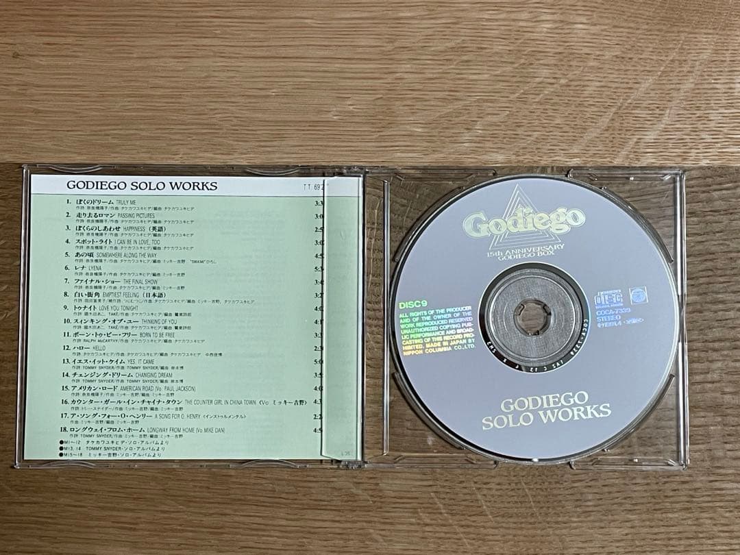 ゴダイゴ 15th Anniversary Godiego Box