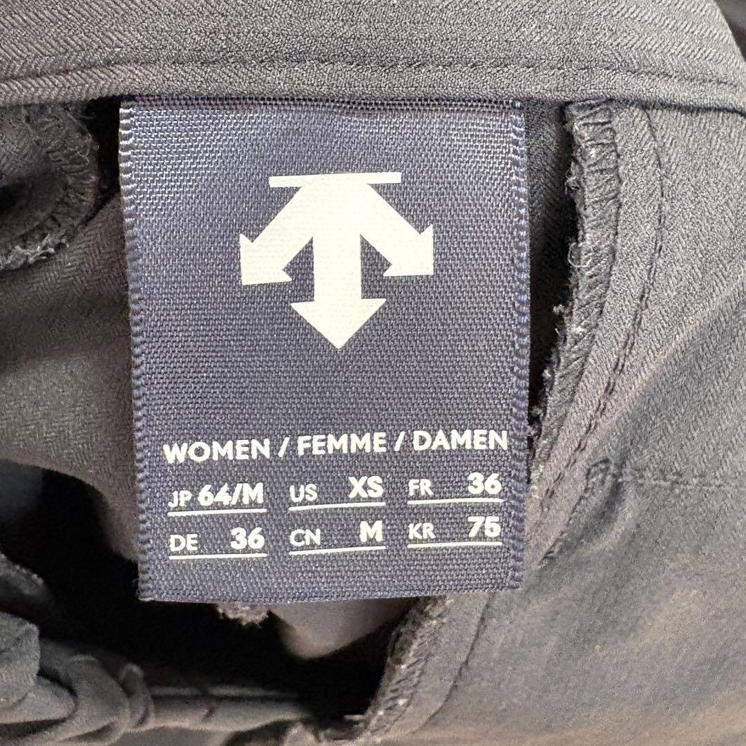 【美品】DESCENTE GOLF シャドーストライプピケロングパンツM