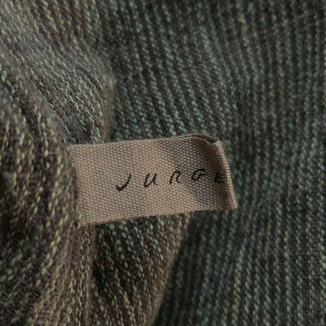 081 ヨーガンレール リネン ロングワンピース カーキ ブラウン ゆったり