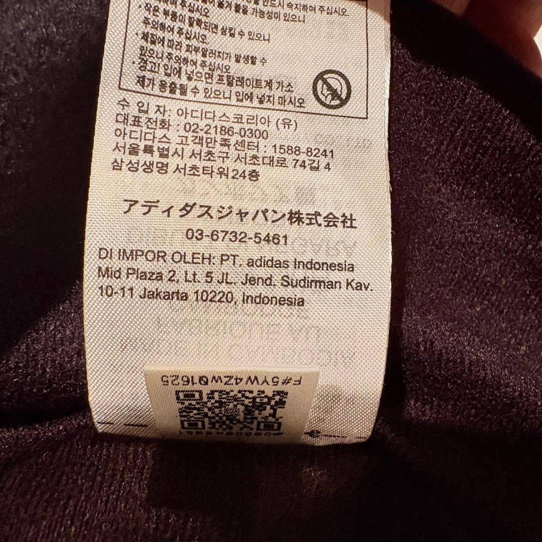 adidas フード付き　レディースウィンドブレーカー 黒/グレー