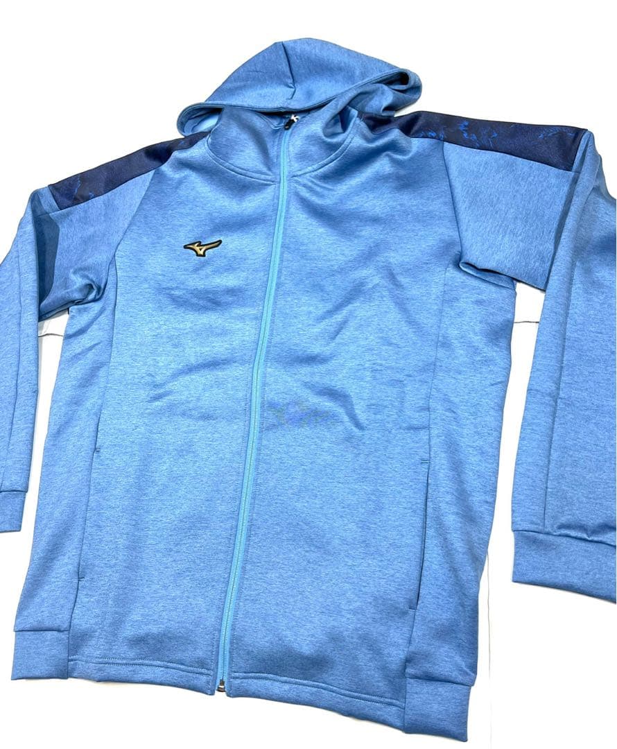 【ミズノプロ】ストレッチスウェットフーディ パリブルー XO 12JEBK79