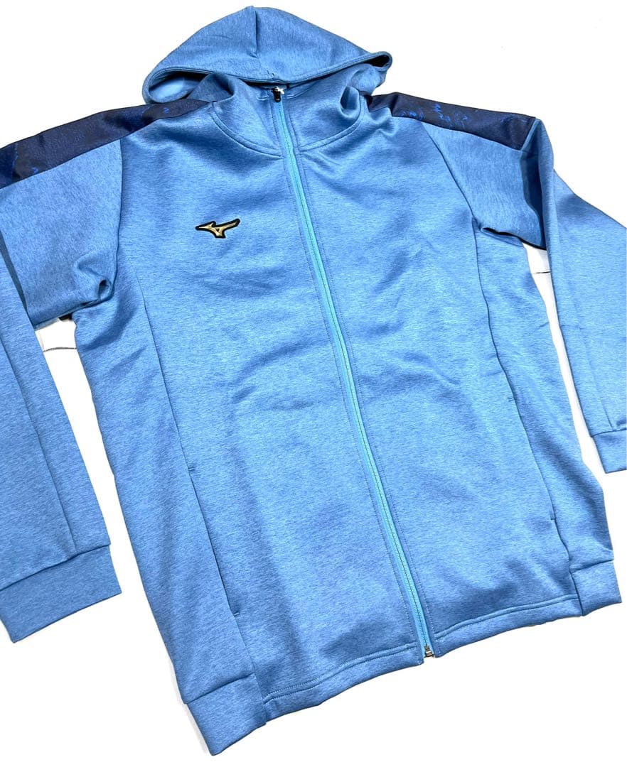 【ミズノプロ】ストレッチスウェットフーディ パリブルー XO 12JEBK79