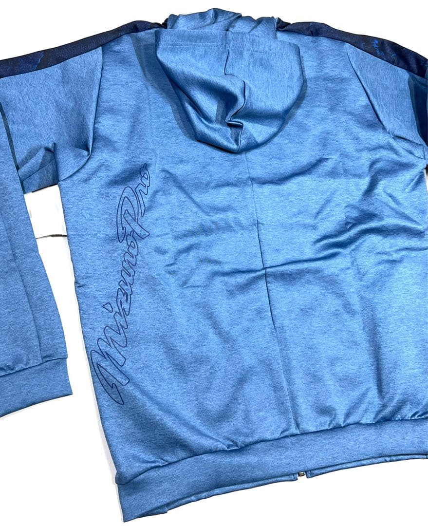 【ミズノプロ】ストレッチスウェットフーディ パリブルー XO 12JEBK79