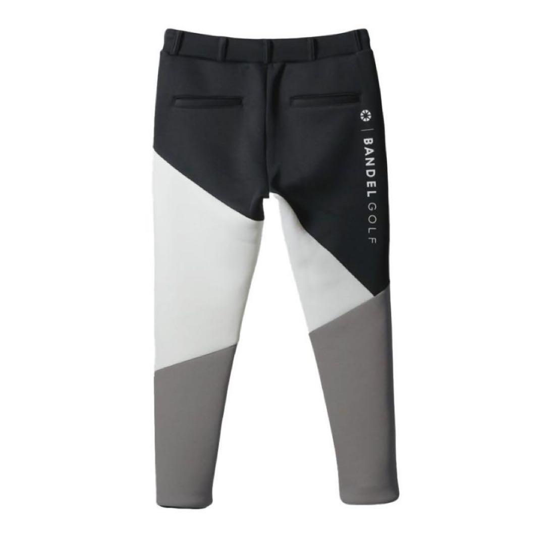 【美品】BANDEL GOLF メンズパンツ 黒/白カラー