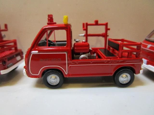 トミカLV/新品未開封 スバルサンバーポンプ消防車(梅田町消防団) 3台