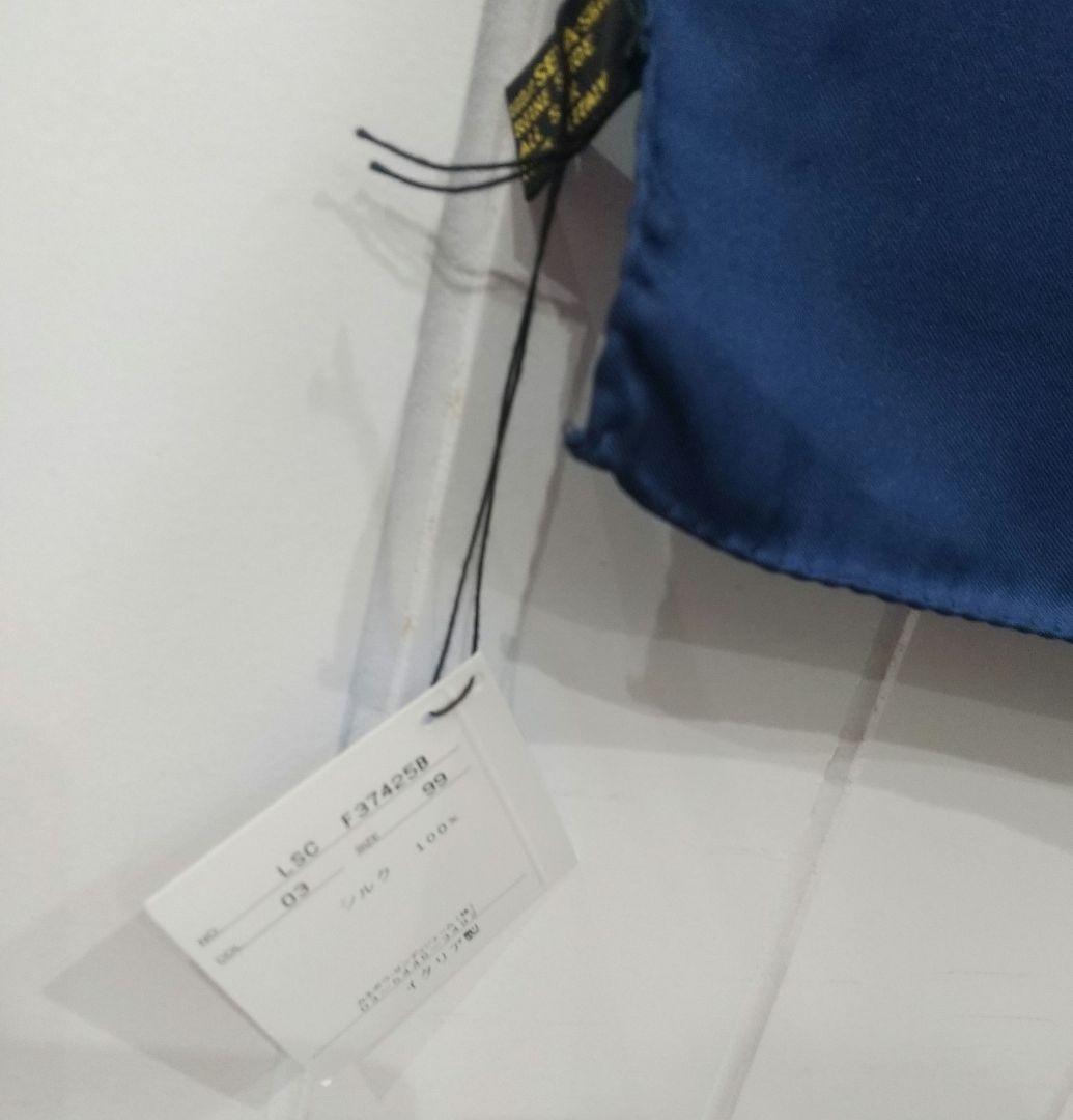 未使用品 ランバン シルクスカーフ 香水 トワレ柄 箱付き