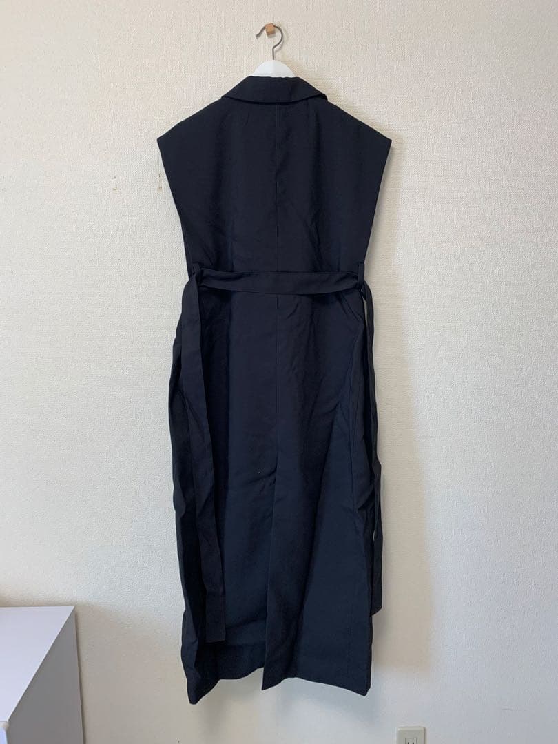 【未使用】CLANE DOUBLE BREASTED GILET ブラッククラネ