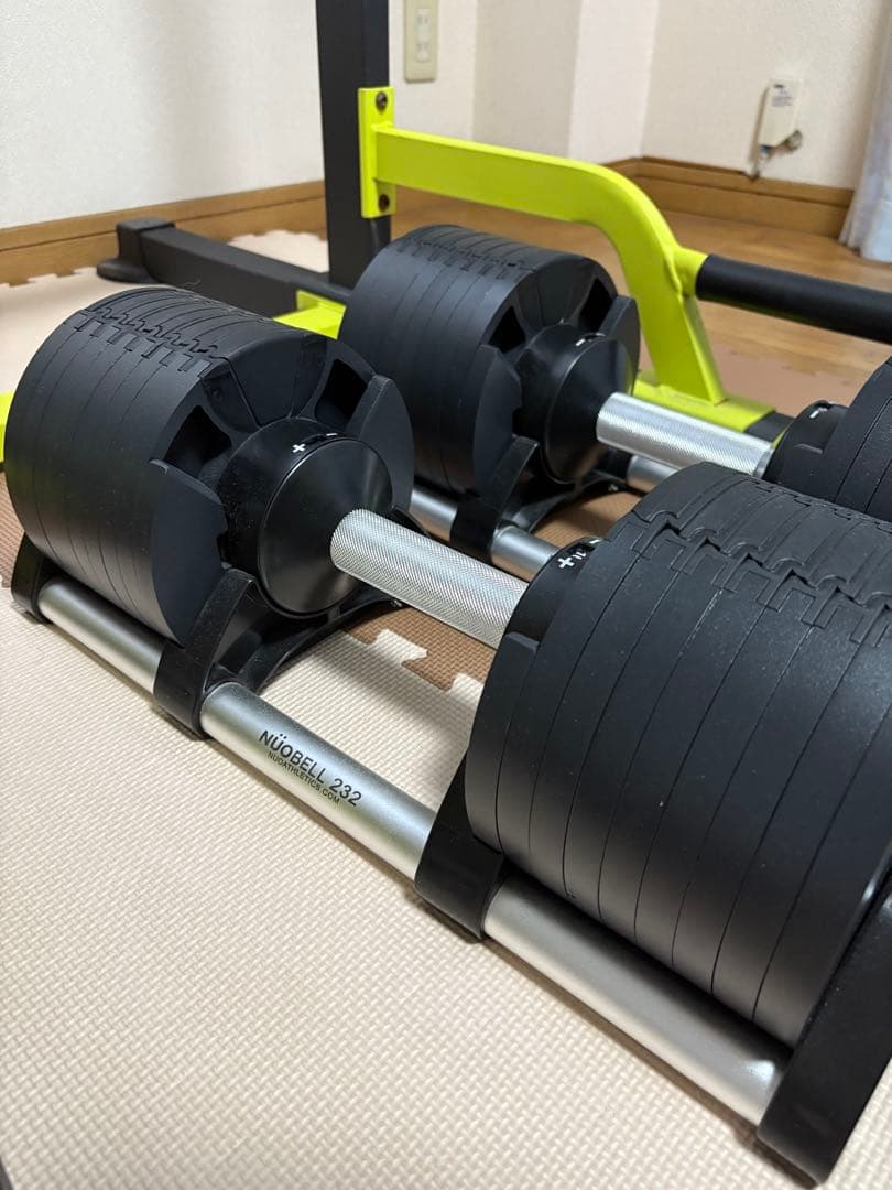 NUOBELL 232 可変式ダンベル 黒　32kg