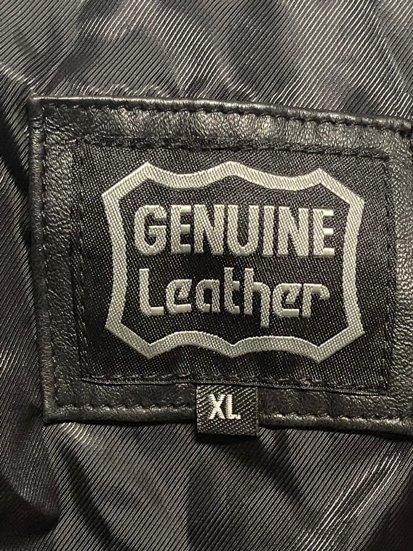 ★GENUINE Leather★レザー ライダースジャケット★バイカー★XL★