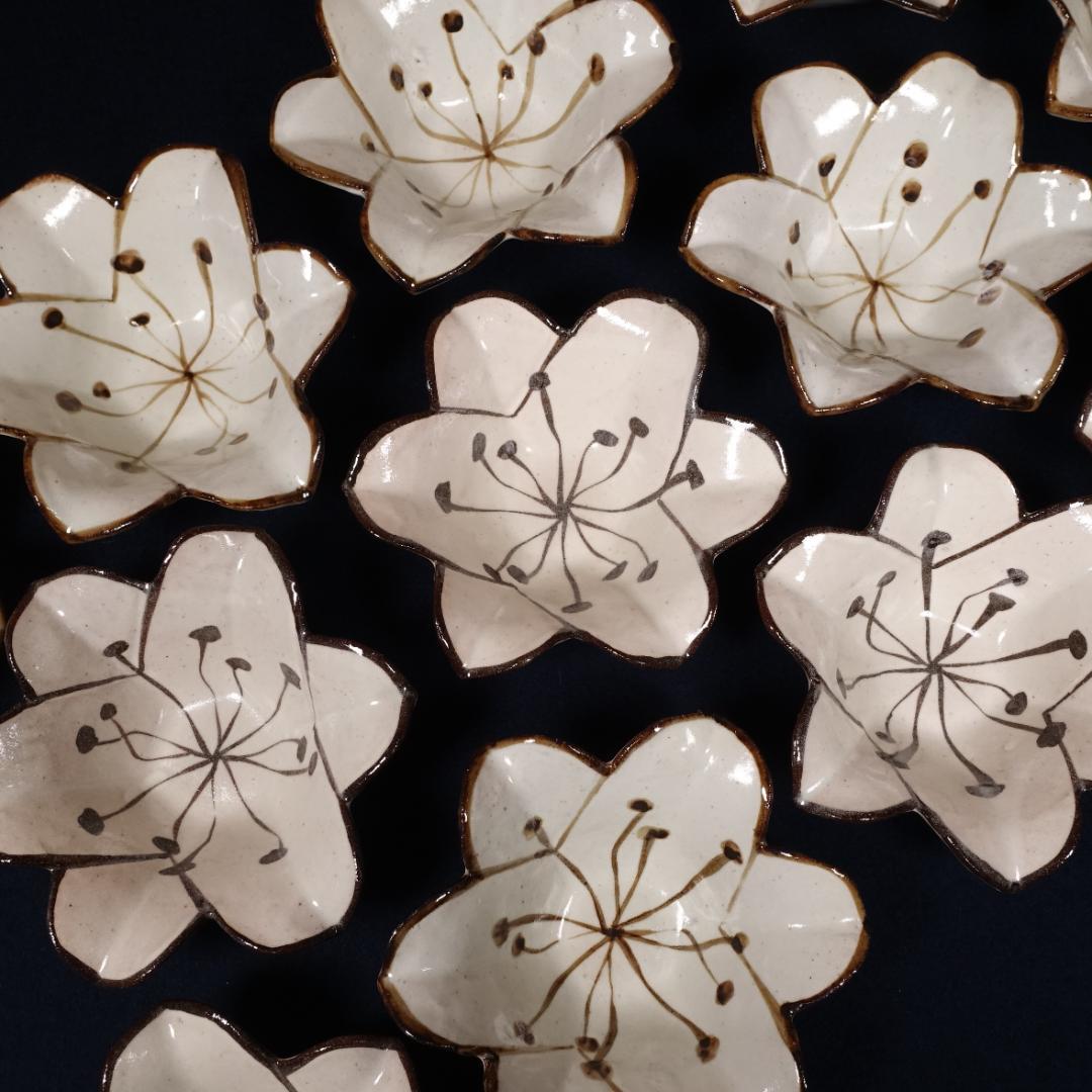 尾形乾山写しの逸品② 百合形向付6客