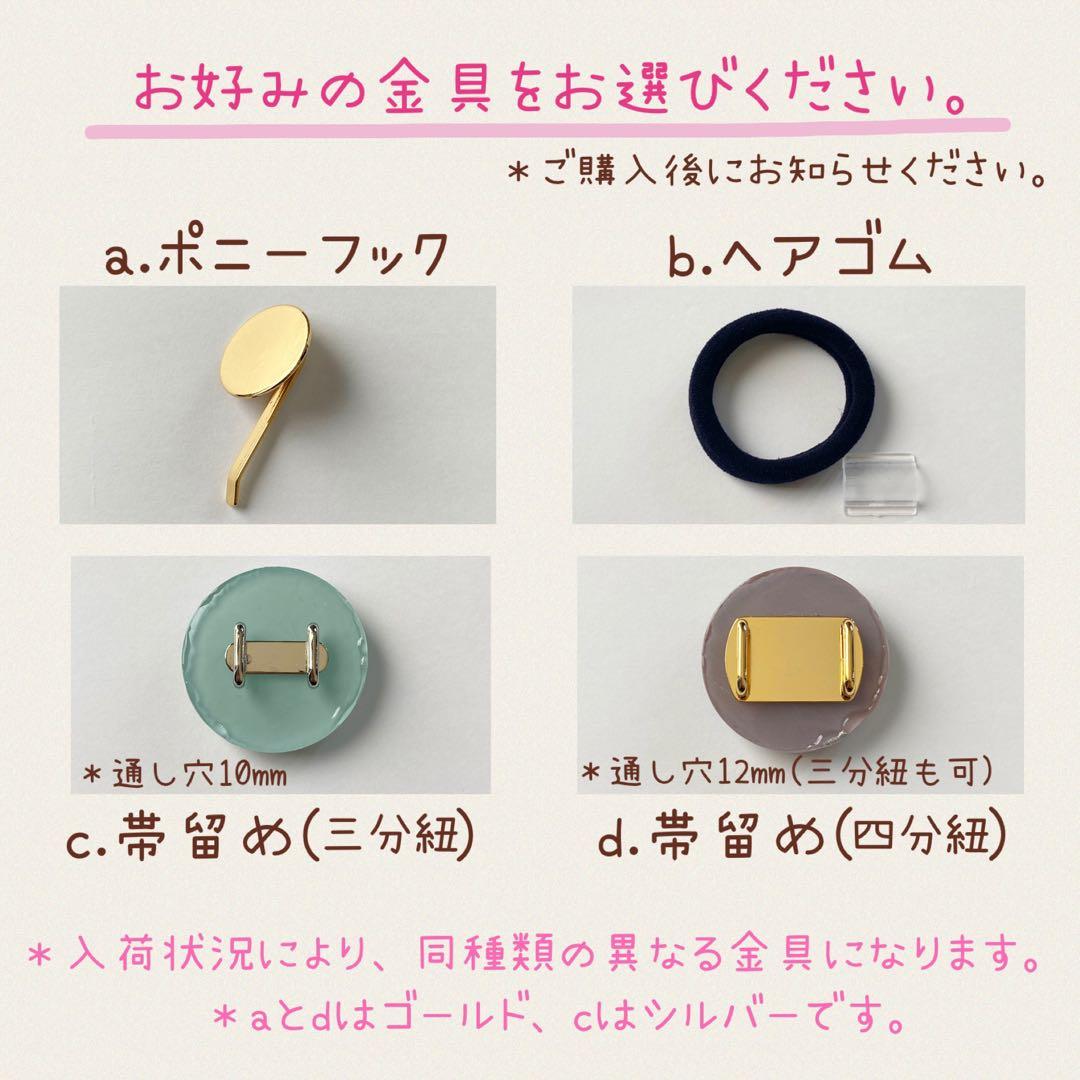あ～ちゃん様⋆˙⟡お取り置き【レジン＊ポニーフックヘアゴム帯留め】計5点