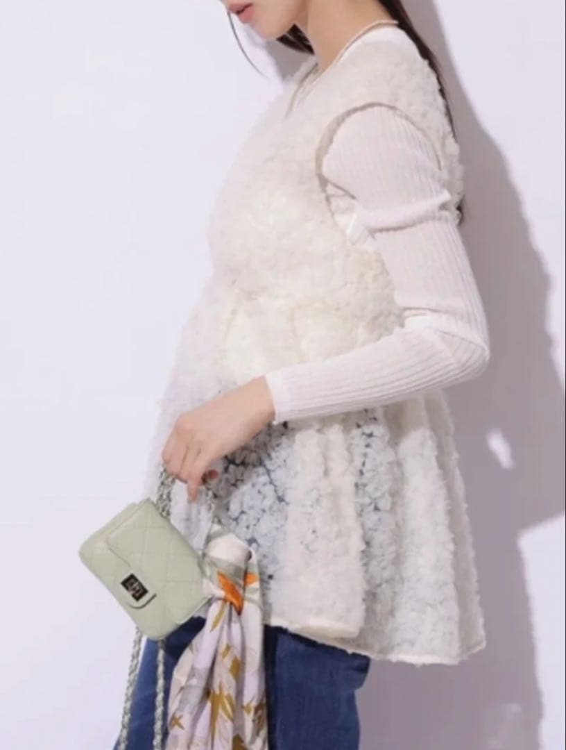 マイストラーダ デコラチュールブラウス 白 38 定価18700円 未使用品