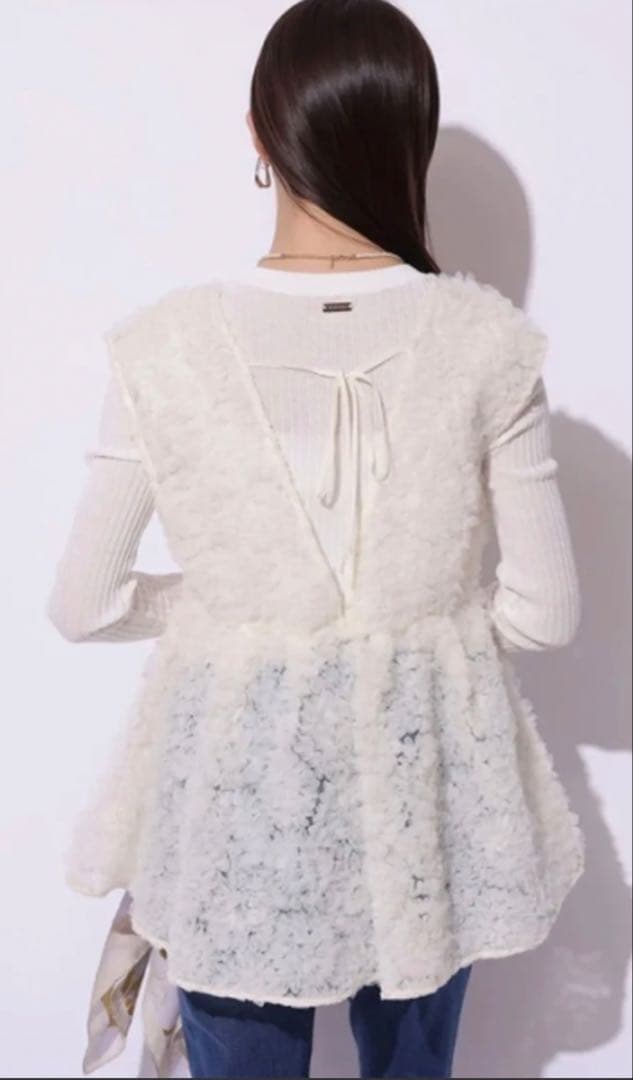 マイストラーダ デコラチュールブラウス 白 38 定価18700円 未使用品