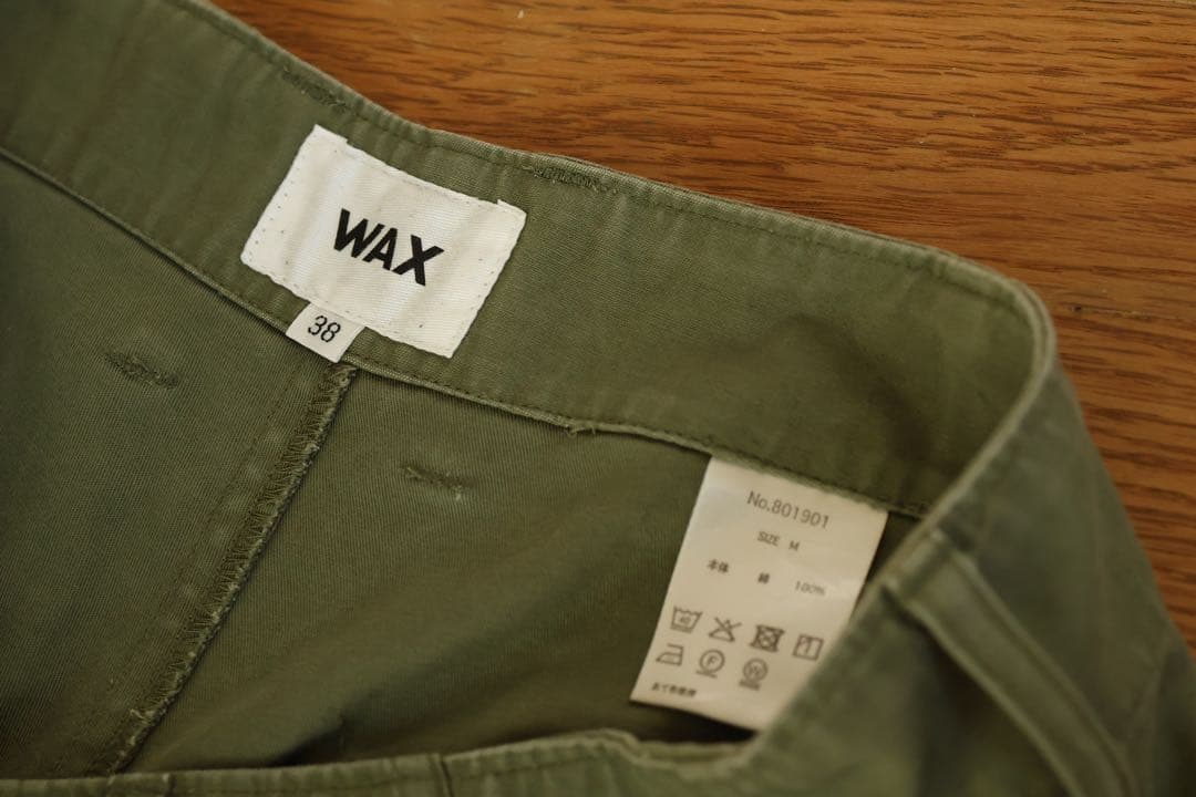 【 KKK  】WAX カーゴパンツ カーキ M 【 USED 】