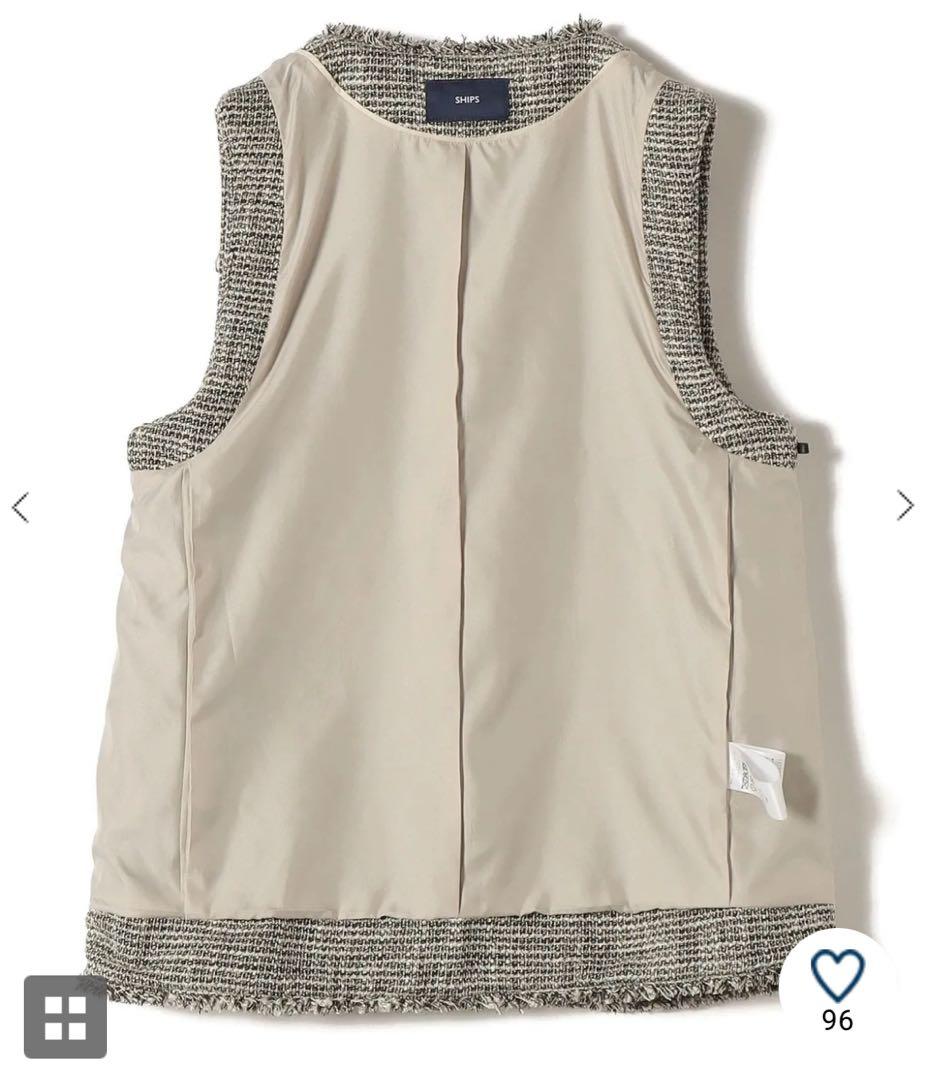 【新品】SHIPS for womenツイードカラーレスジレ（セレモニー対応可）