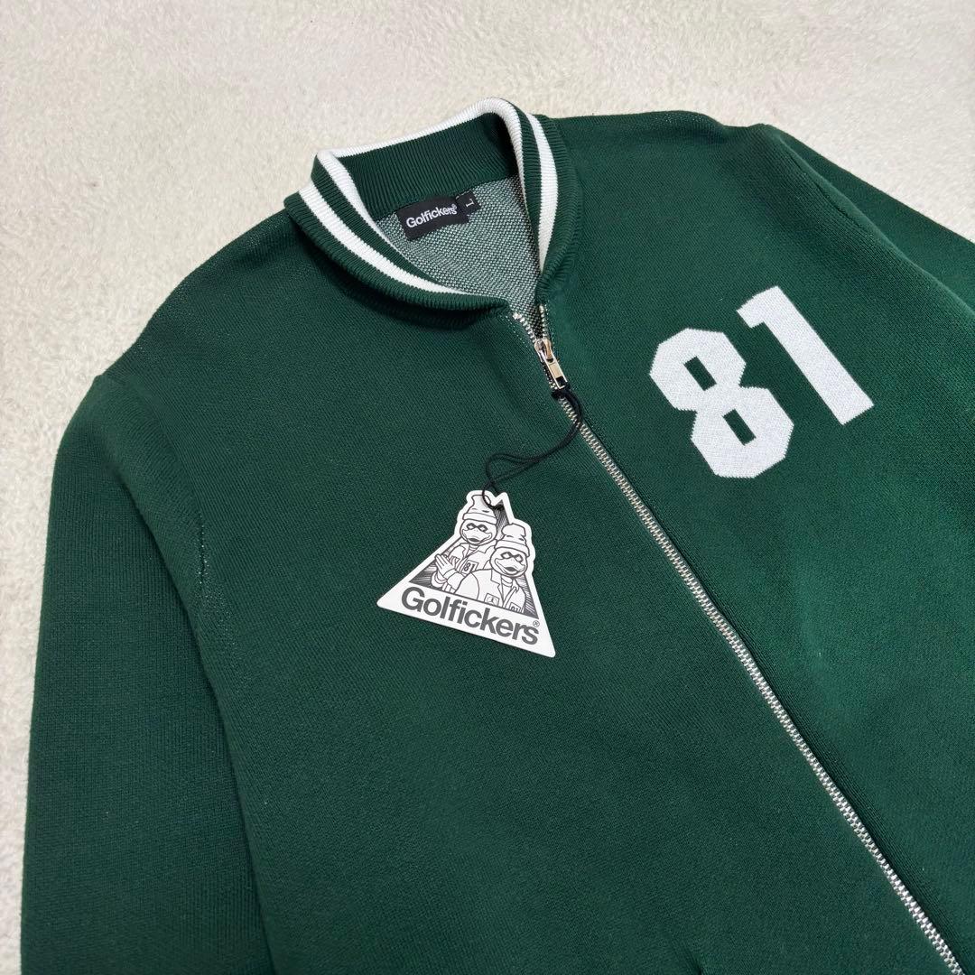 Golfickers ゴルフィッカーズ ジップ ニット ジャケット グリーン L