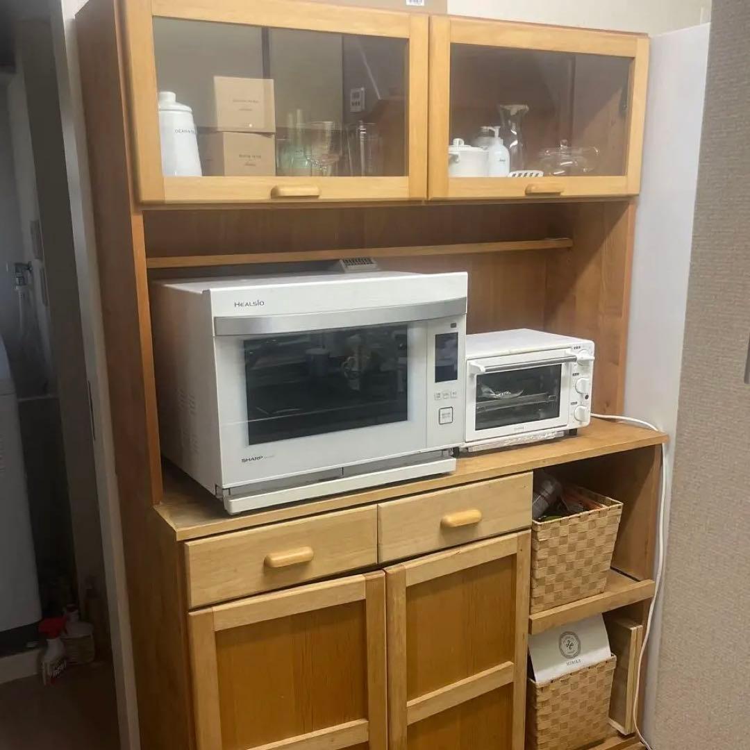 モモナチュラル　食器棚