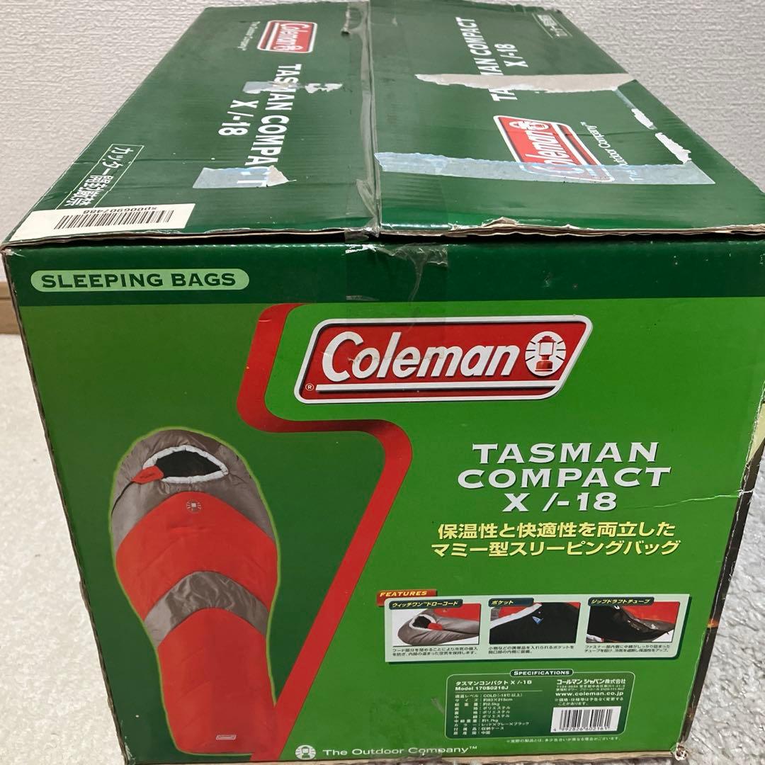 新品　未使用品　寝袋 コールマン　タスマンコンパクト　ｘ/-18