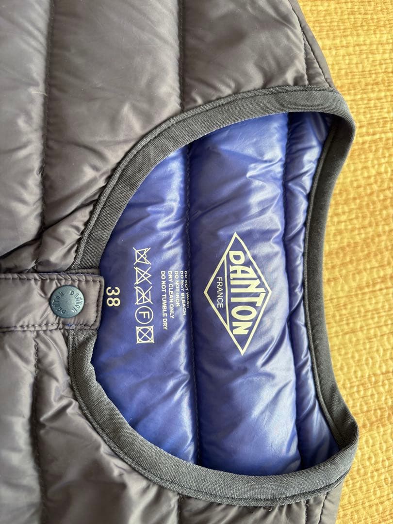 DANTON ダントン　ダウンベスト サイズ38 ネイビー