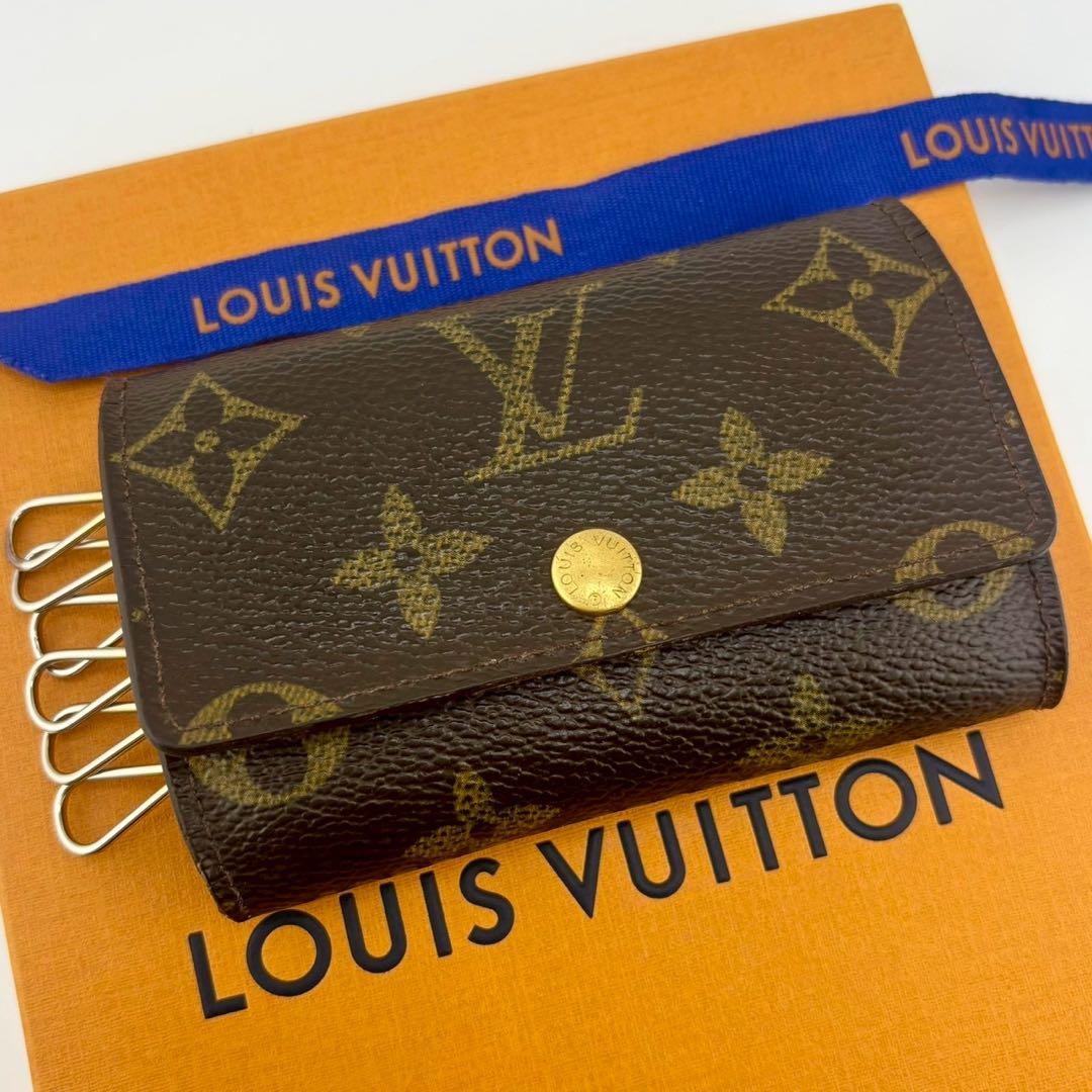 【極美品】ルイヴィトン ミュルティクレ6 キーケース6連 モノグラム 男女兼用