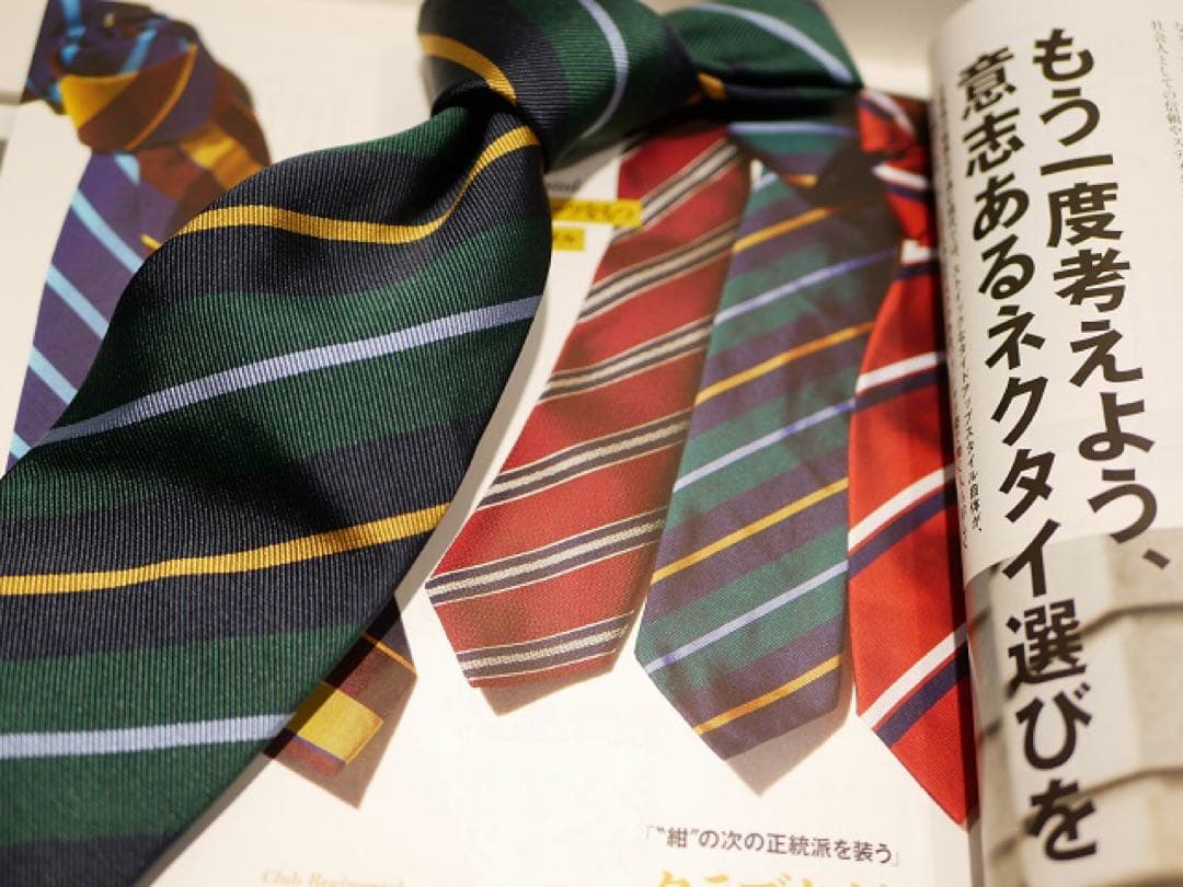 雑誌掲載 マリネッラ RIGHE セッテピエゲ スフォデラータ レジメンタルタイ