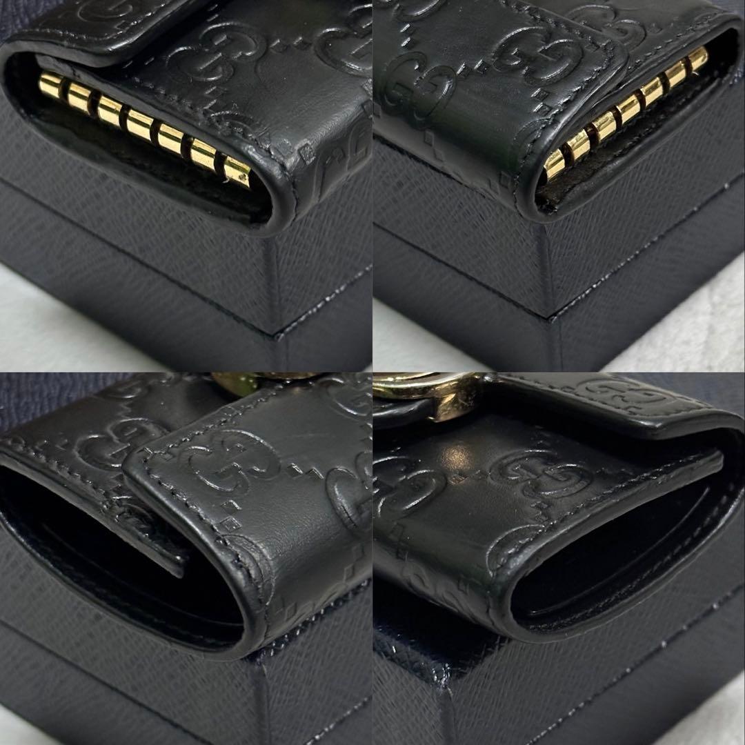 GUCCI グッチ　キーケース　６連　インターロッキング　グッチシマ　GG